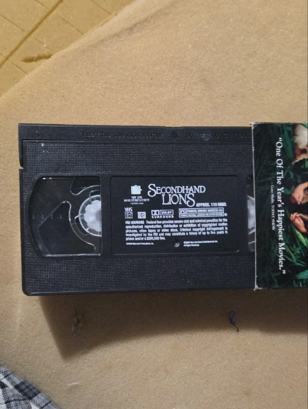 Secondhand Lions (VHS) - Classic Drama - Blue Sleeve